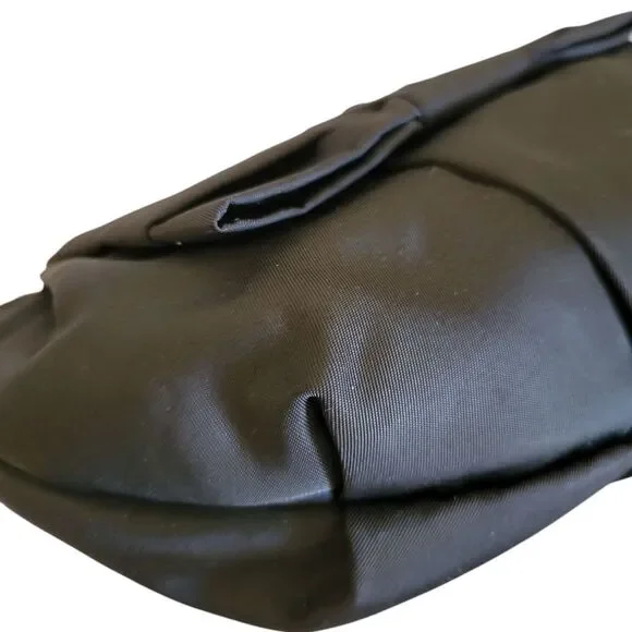 Prada Bow-Detailed Nylon Wristlet Clutch in Black - Picture 14 of 16